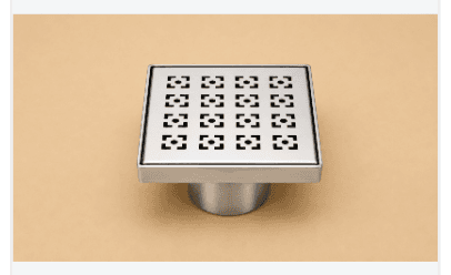 Point-Squaro — Square-perforated point drain